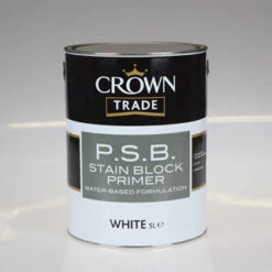 CROWN TRADE PAINT STAIN BLOCK PRIMER WHITE 5L 5024204
