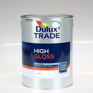DULUX TRADE PAINT HIGH GLOSS BLACK 5L 3 DULUX TRADE PAINT HIGH GLOSS BLACK 5L