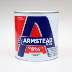 ARMSTEAD TRADE PAINT QUICK DRY GLOSS BRILLIANT WHITE 2.5L