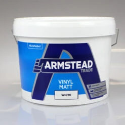 ARMSTEAD TRADE PAINT VINYL MATT WHITE 10L