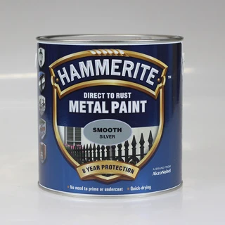 HAMMERITE METAL PAINT SMOOTH SILVER 2.5L 3 HAMMERITE METAL PAINT SMOOTH SILVER 2.5L