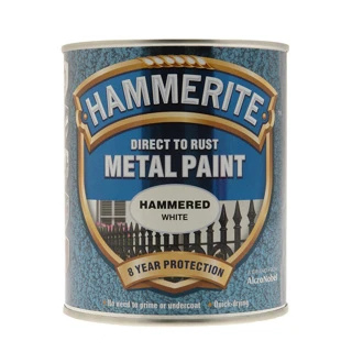 HAMMERITE METAL PAINT HAMMERED WHITE 2.5L 3 HAMMERITE METAL PAINT HAMMERED WHITE 2.5L