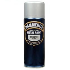 HAMMERITE METAL PAINT SMOOTH SILVER AEROSOL 400ML
