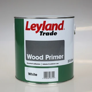 LEYLAND WOOD PRIMER WHITE 2.5LTR 3 LEYLAND WOOD PRIMER WHITE 2.5LTR