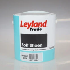 LEYLAND PAINT VINYL SOFT SHEEN BRILLIANT WHITE 2.5LTR