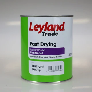 LEYLAND PAINT FAST DRY UNDERCOAT B/WHITE 2.5LTR 3 LEYLAND PAINT FAST DRY UNDERCOAT B/WHITE 2.5LTR