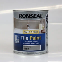 RONSEAL TILE PAINT ONE COAT GRANITE GREY 750ML 37685