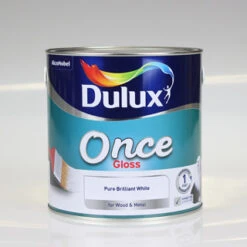 DULUX PAINT ONCE GLOSS BRILLIANT WHITE 2.5L