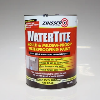 ZINSSER WATERTITE WATER PROOFING PAINT 5L 3 ZINSSER WATERTITE WATER PROOFING PAINT 5L