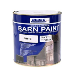 BEDEC BARN PAINT WHITE SATIN 2.5L