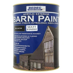 BEDEC BARN PAINT BLACK MATT 5L