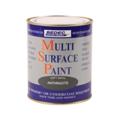 BEDEC MULTI SURFACE PAINT ANTHRACITE SATIN 750ML