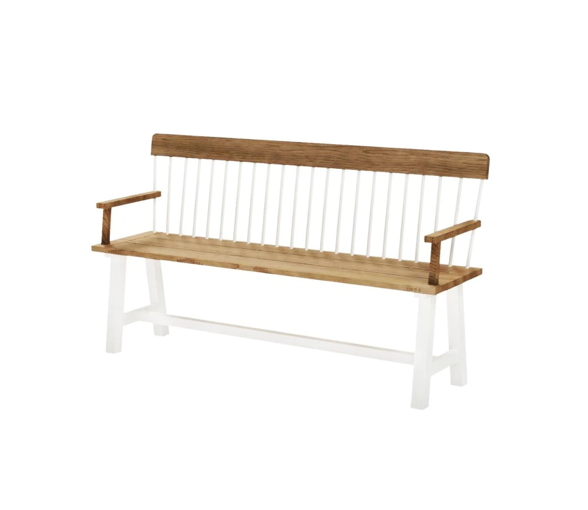 Ivyline Broadyway Acacia Wood Cream Garden Bench 3 Ivyline Broadyway Acacia Wood Cream Garden Bench