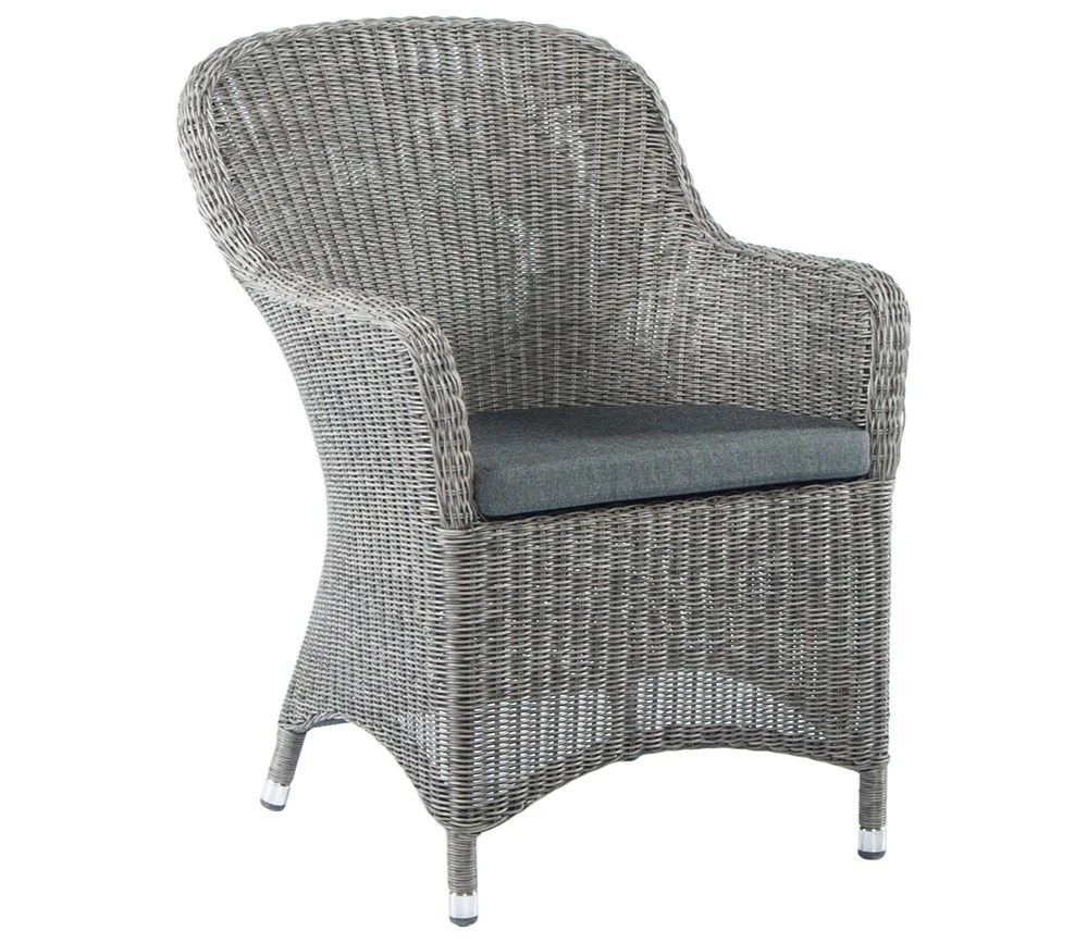 Alexander Rose Monte Carlo Curved Top Armchair In Grey 4 Alexander Rose Monte Carlo Curved Top Armchair In Grey - Image 2