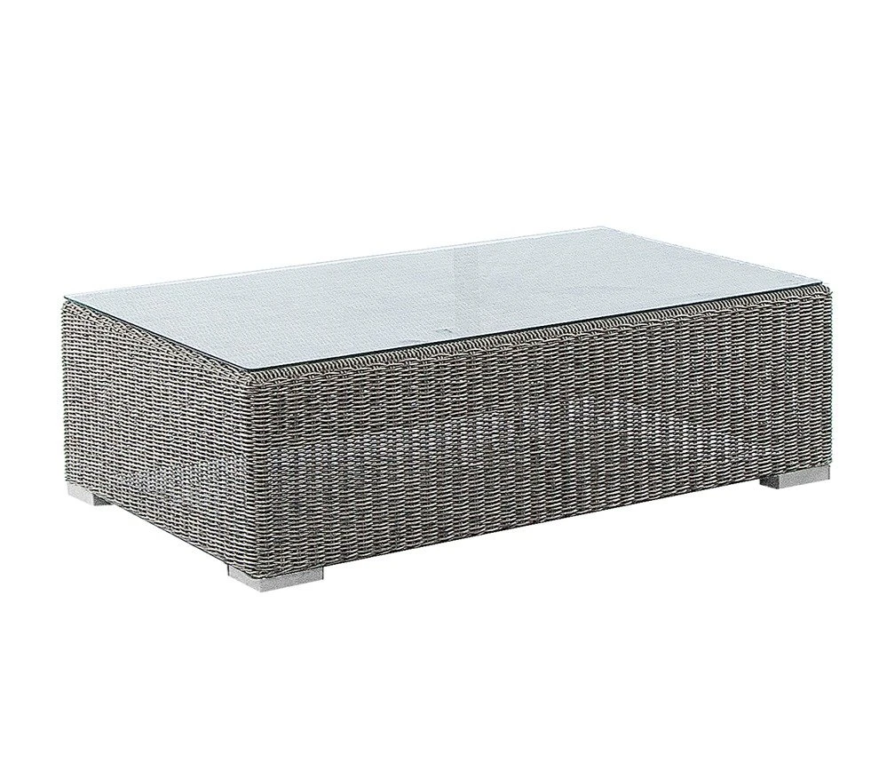 Alexander Rose Monte Carlo Glass Top Coffee Table In Grey 6 Alexander Rose Monte Carlo Glass Top Coffee Table In Grey - Image 4
