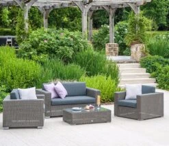 Alexander Rose Monte Carlo Lounge Chair In Grey