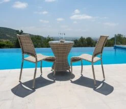 Alexander Rose Ocean Pearl Wave Bistro Table -Love Garden ocean pearl wave bistro table by alexander rose 4b3d7aefb798b749377f67eeb3cb7ff5 original