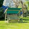 Alexander Rose Malu Pine Green Canopy Swing Seat -Love Garden pine farmers hammock swing seat 6eb015e200a2cffe41d53638ef3ce50d original