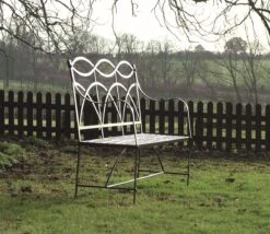 Haddonstone Regency Three Seater Wrought Iron Seat