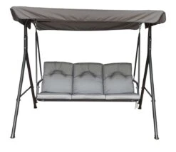 Royalcraft Cairo Grey 3 Seater Swing -Love Garden royalcraft cairo grey 3 seater swing 52a46cf05375289413ff9b060537f247 original