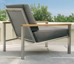 Barlow Tyrie Equinox Deep Seating Armchair -Love Garden teak hardwood armrests make up the chair 025f5398f2f8941c001fcaddff373a98 original