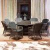 Alexander Rose Monte Carlo 1.8m Glass Top Table In Grey -Love Garden the 1.8m glass top table with matching chairs on display 56bda01760642334f235afcc23801768 original