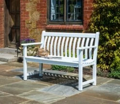 Alexander Rose Broadfield White Acacia 4ft Bench