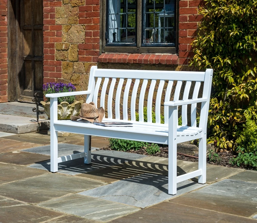Alexander Rose Broadfield White Acacia 4ft Bench 3 Alexander Rose Broadfield White Acacia 4ft Bench