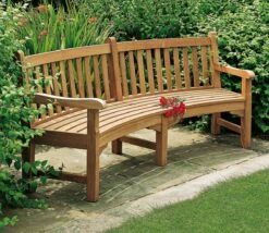 Barlow Tyrie Glenham Curved Seat (285cm Radius) 7 Barlow Tyrie Glenham Curved Seat (285cm Radius) -Love Garden the curved glenham seat on display in this garden setting 5e25b26eb92c88aa835afe14ac1494bc original