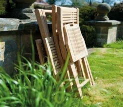 Alexander Rose Bengal Roble Folding Chair -Love Garden the folding chair when folded down e1ea6408f42e312ebc76121c3124d1bf original