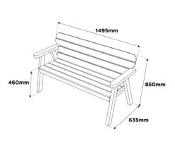 Woodshaw Hampton 5ft Bench 8 Woodshaw Hampton 5ft Bench -Love Garden woodshaw hampton 5ft bench 93d811f80086cd485a3feffb6a255e63 original
