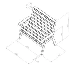 Zest Freya 2 Seater Bench -Love Garden zest freya 2 seater bench d9df7c20e680371446cda7c03c9ee06a original