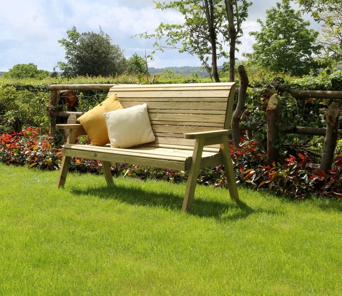 Zest Freya 3 Seater Bench 5 Zest Freya 3 Seater Bench - Image 3